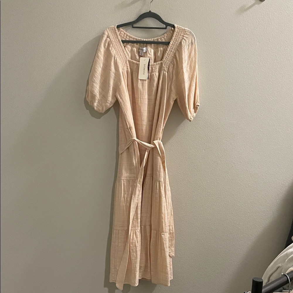 Evereve Soft Blush Midi Dress